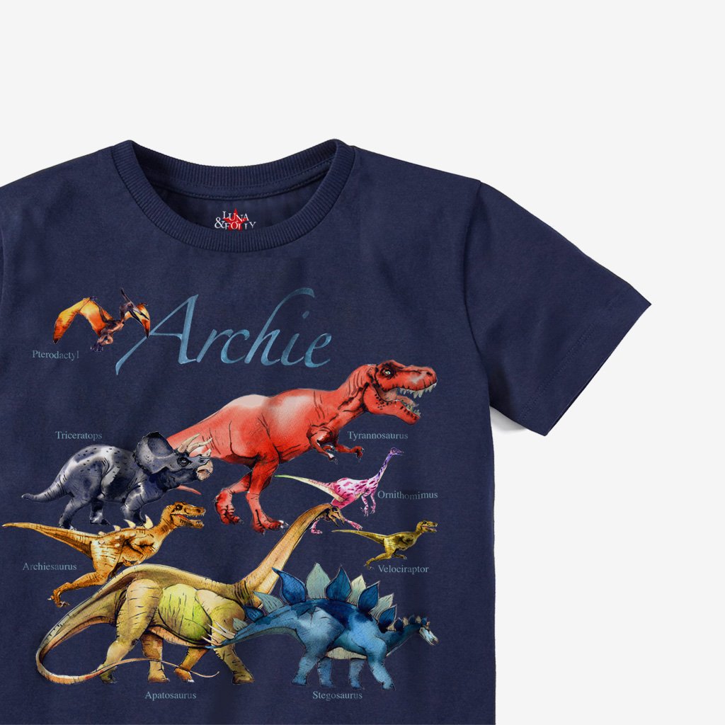 Zombiesaurus Zombie Dinosaur T-Shirt - Funny Graphic Tee, Navy Blue, Soft 100% Cotton, Unisex Fit, Small - View #9
