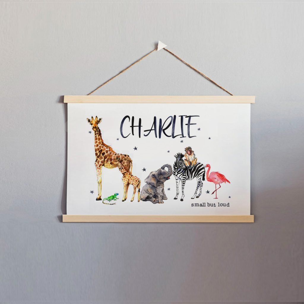 Safari Wall Art Luna and Folly